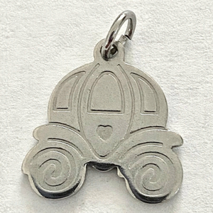 AS Low as $2! Stainless Steel Pumpkin Carriage Pendant Charms 2/PK - Lot 3